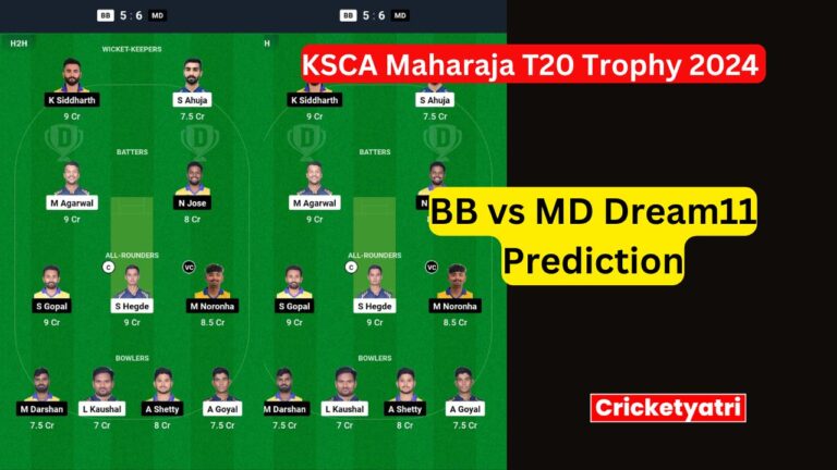 BB vs MD Dream11