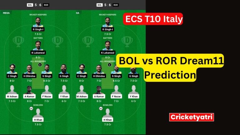 BOL vs ROR Dream11