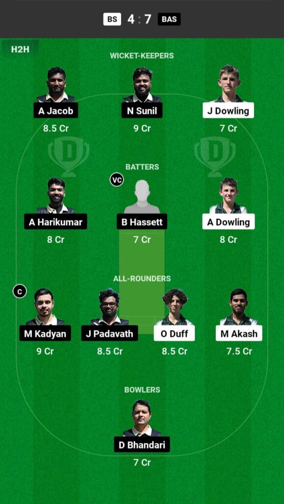 BS vs BAS Dream11