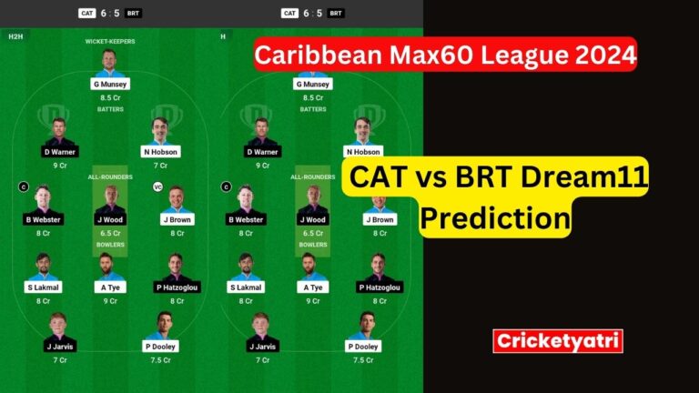 CAT vs BRT Dream11