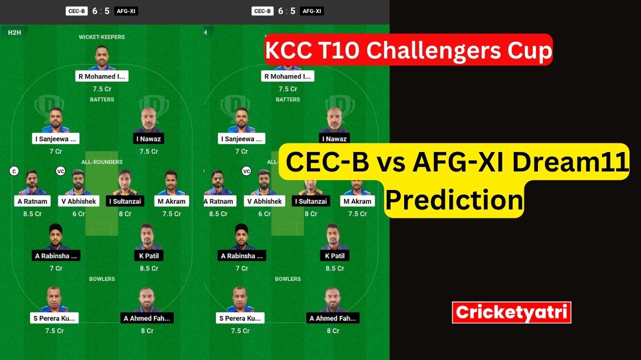 CEC-B vs AFG-XI Dream11