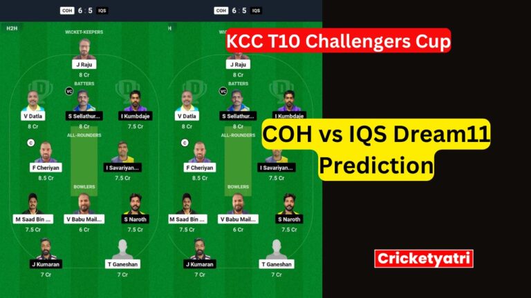 COH vs IQS Dream11