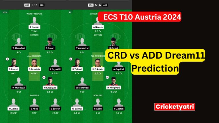 CRD vs ADD Dream11