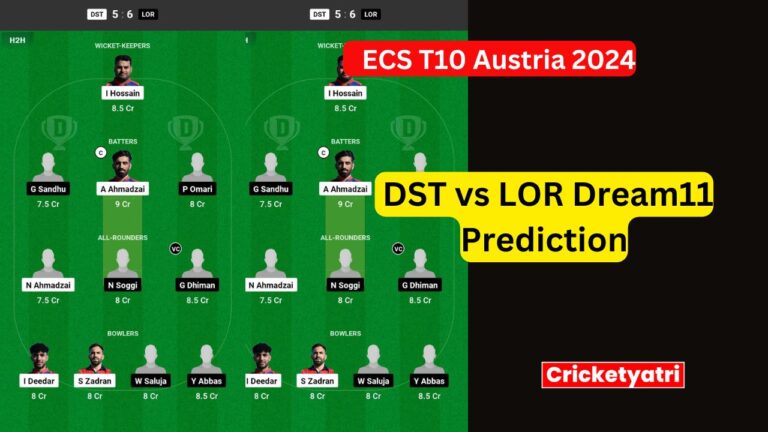 DST vs LOR Dream11