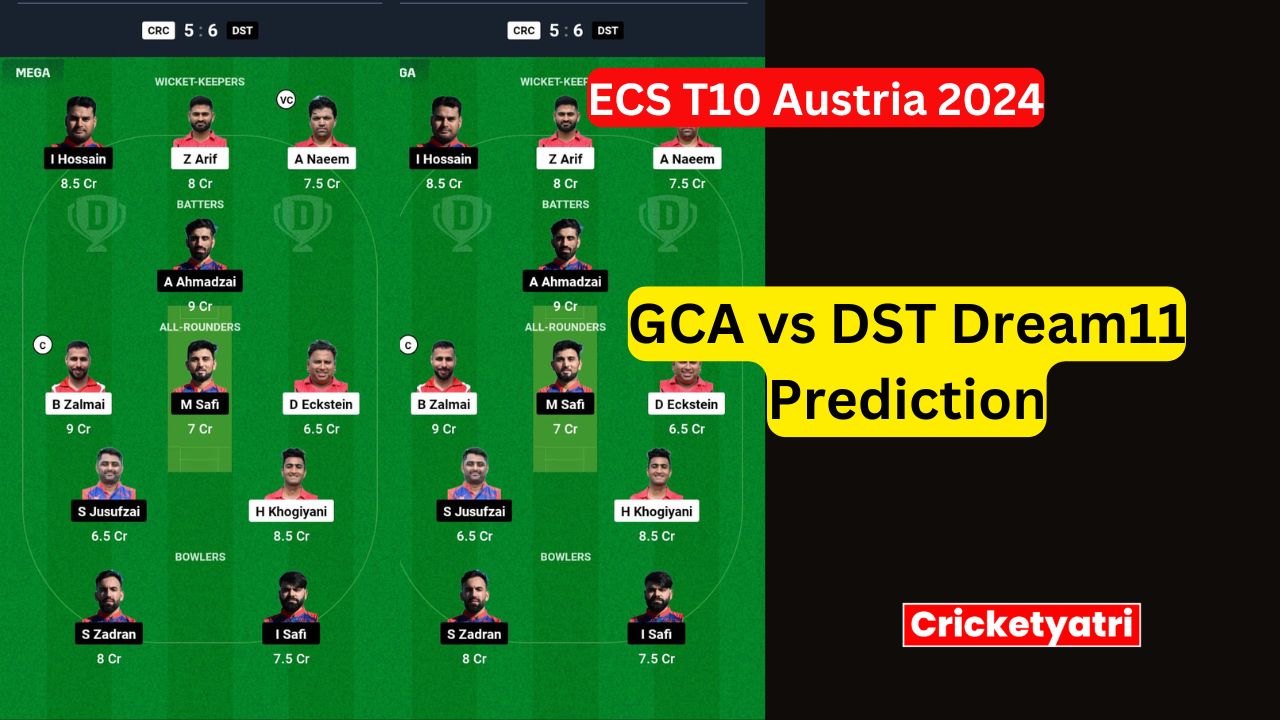 GCA vs DST Dream11