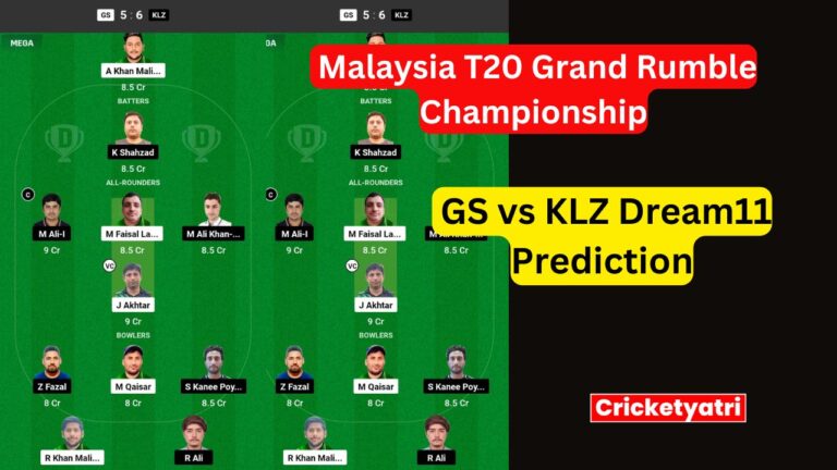 GS vs KLZ Dream11