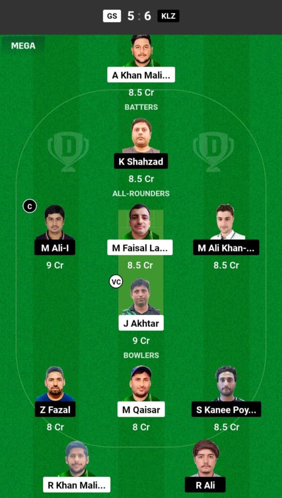 GS vs KLZ Dream11