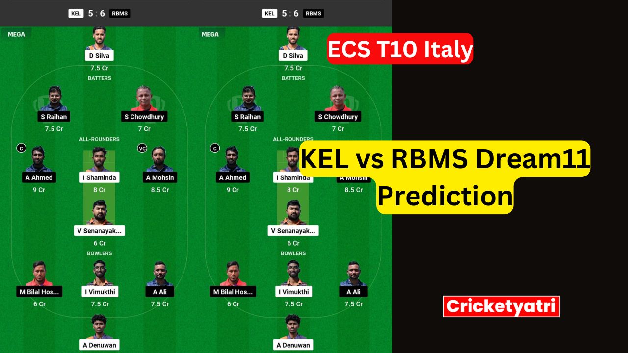 KEL vs RBMS Dream11