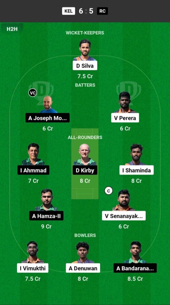 KEL vs RC Dream11