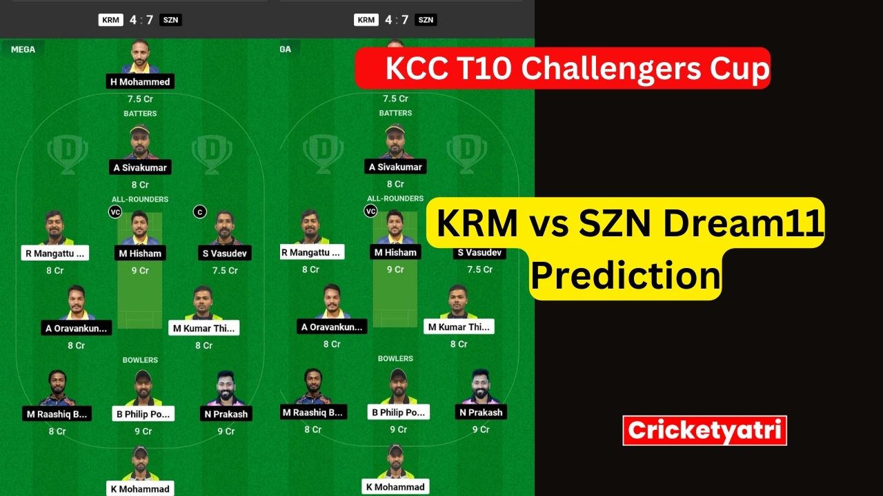 KRM vs SZN Dream11