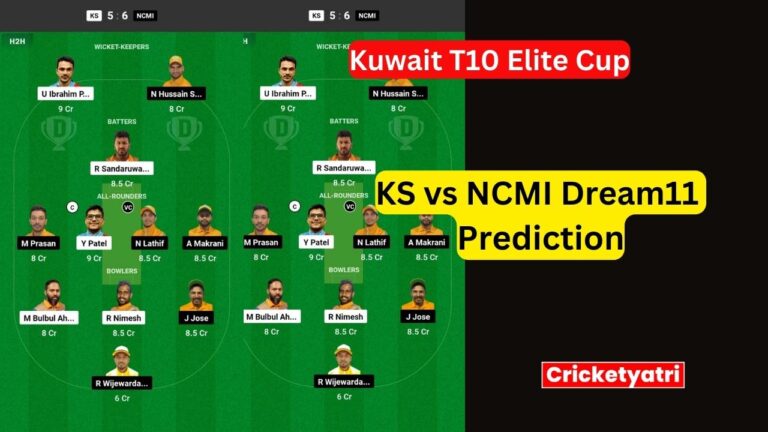 KS vs NCMI Dream11