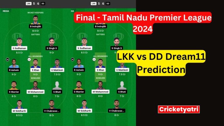 LKK vs DD Dream11