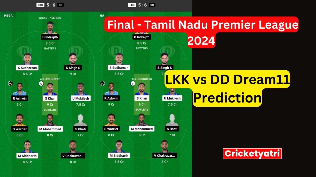 LKK vs DD Dream11