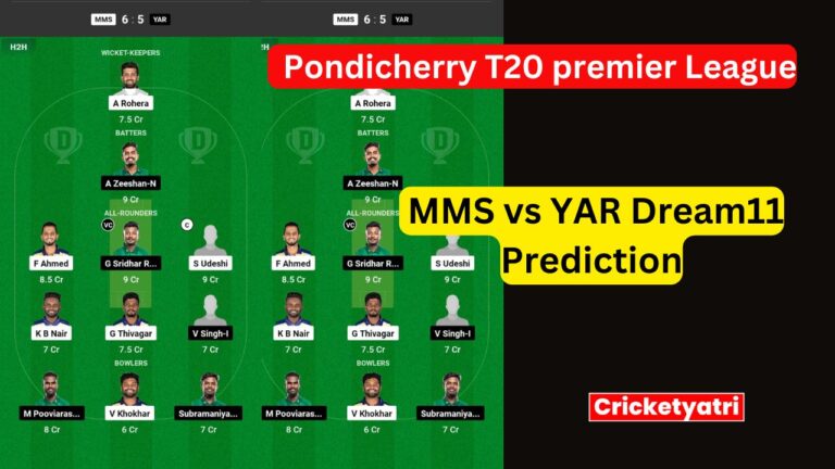 MMS vs YAR Dream11