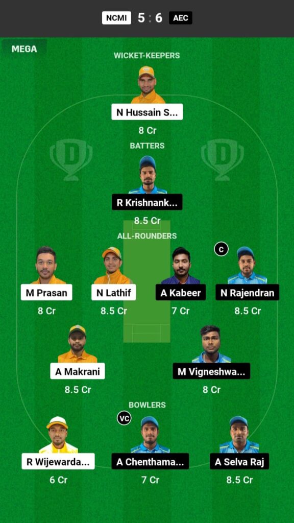 NCMI vs AEC Dream11 