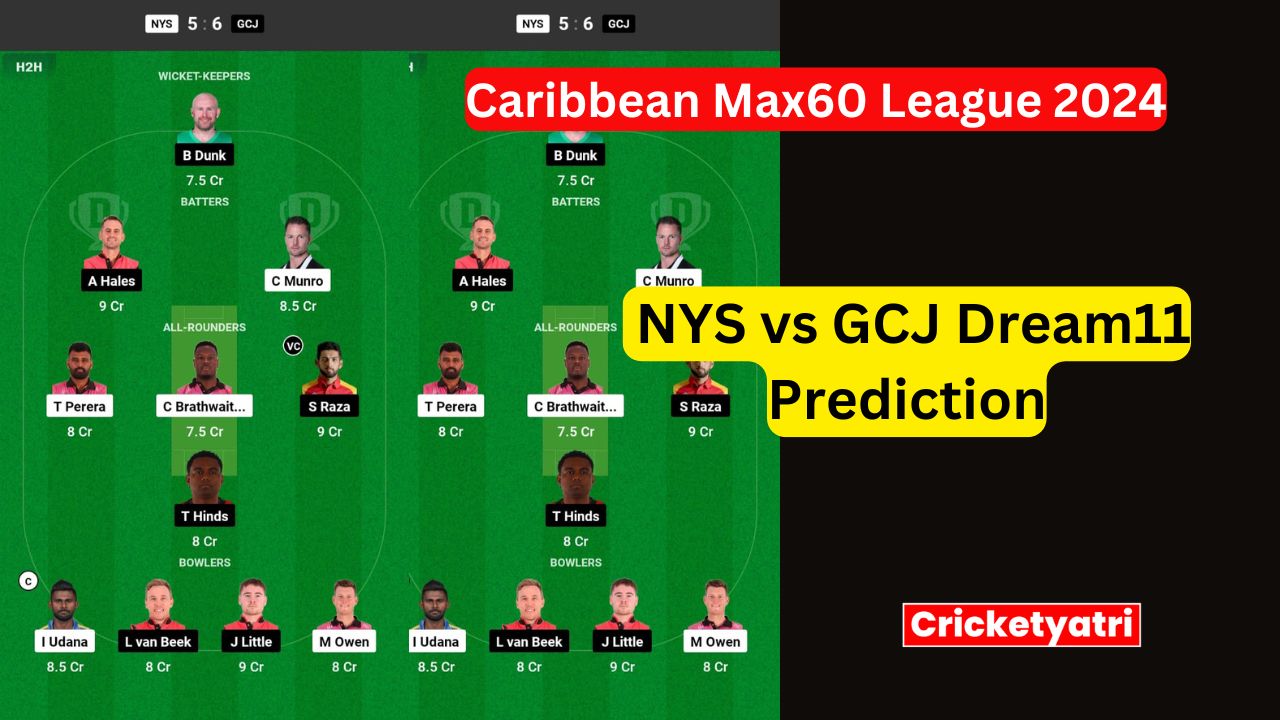 NYS vs GCJ Dream11