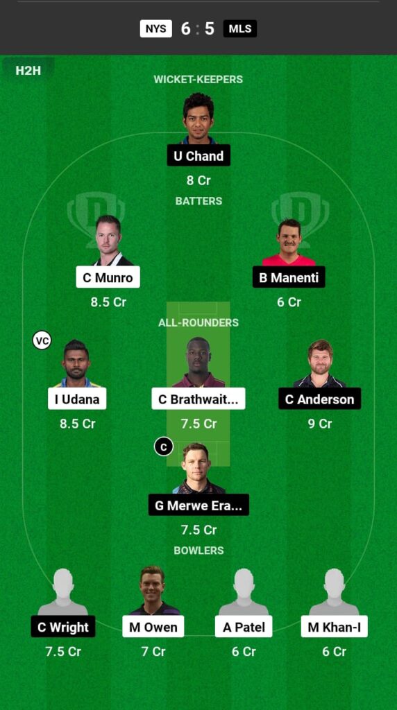 NYS vs MLS Dream11