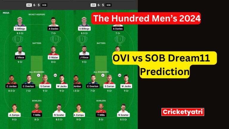 OVI vs SOB Dream11