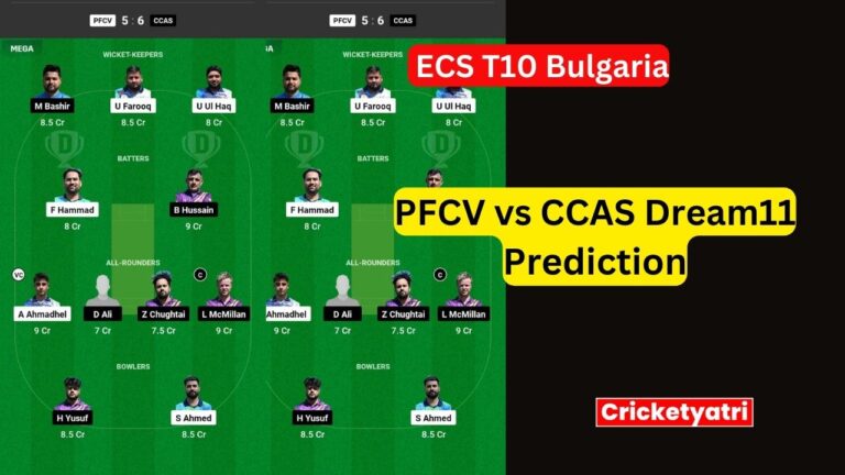 PFCV vs CCAS Dream11