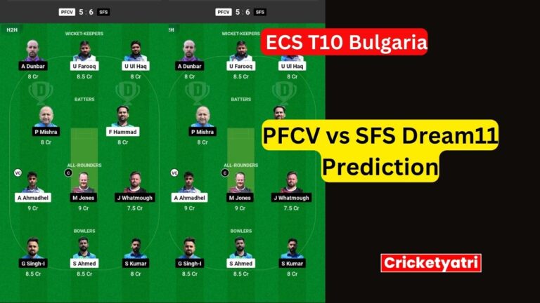 PFCV vs SFS Dream11