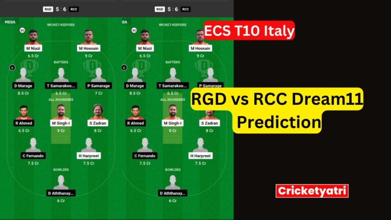 RGD vs RCC Dream11