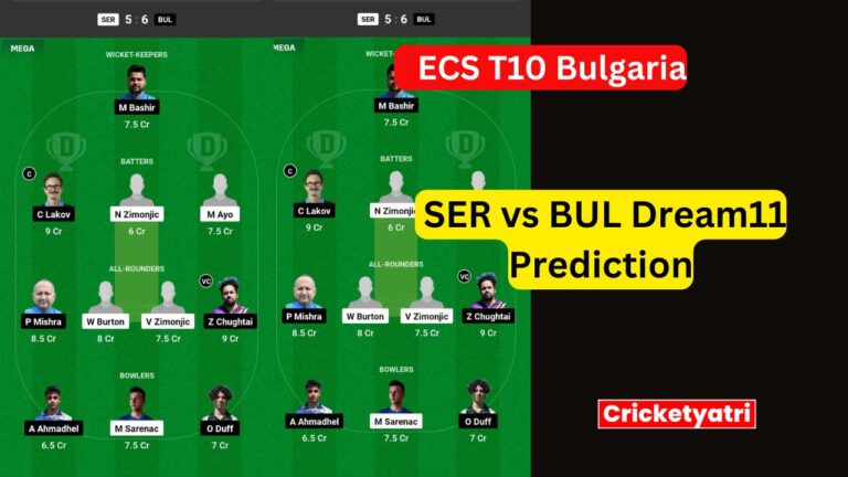 SER vs BUL Dream11