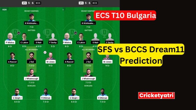 SFS vs BCCS Dream11