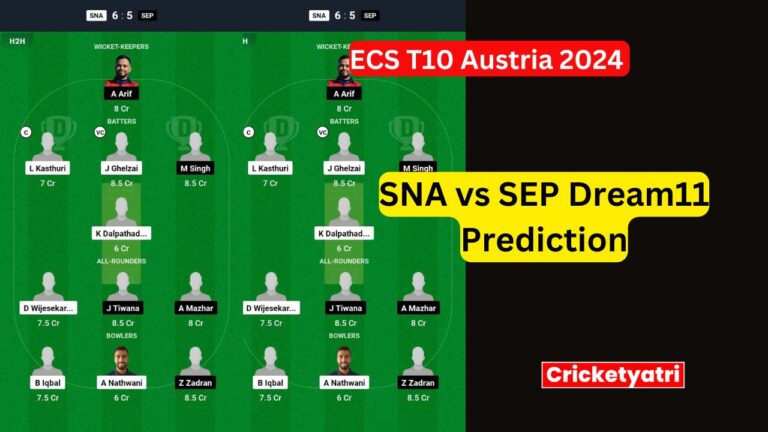 SNA vs SEP Dream11