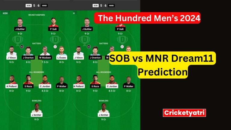 SOB vs MNR Dream11