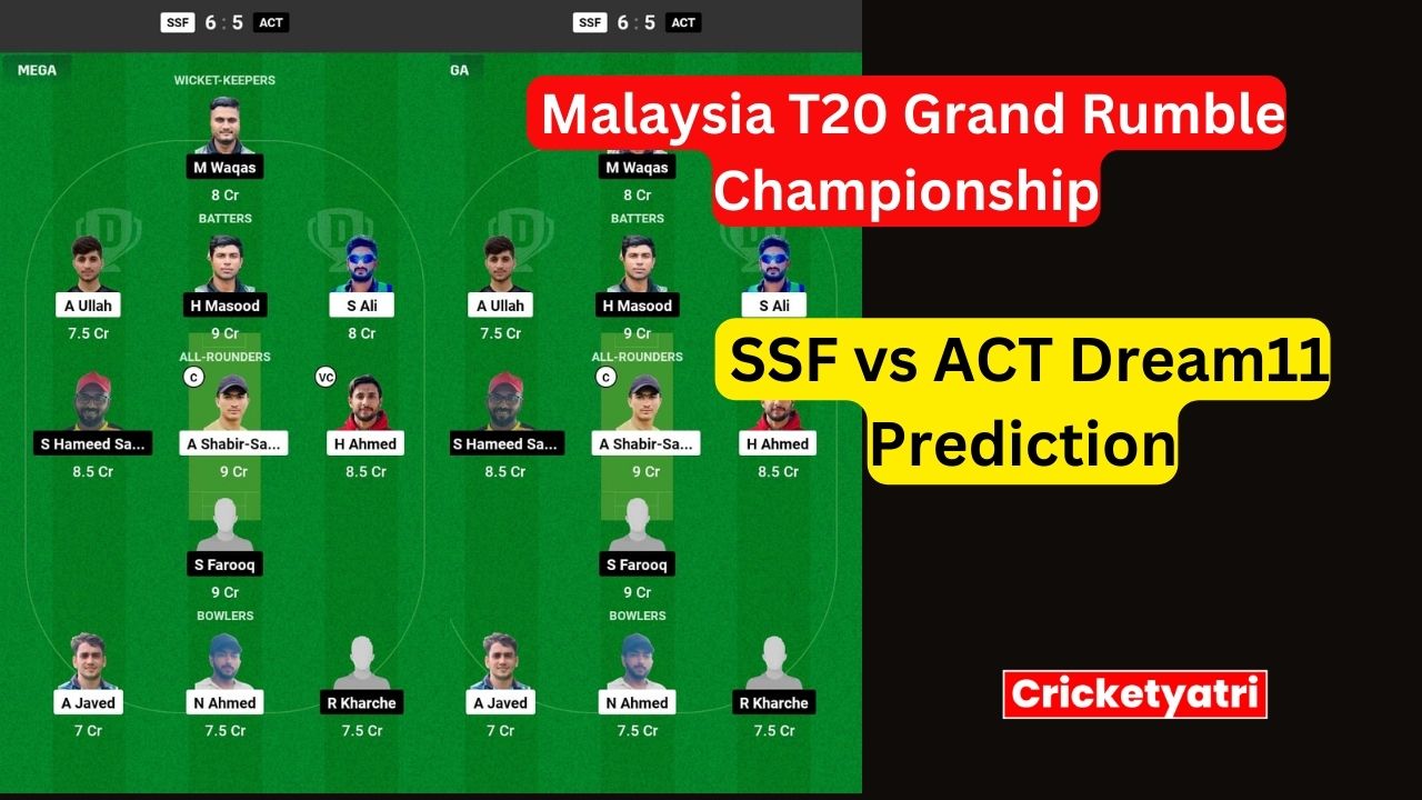 SSF vs ACT Dream11