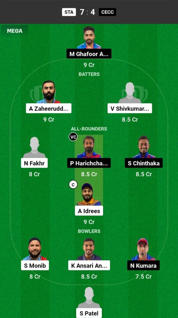 STA vs CECC Dream11