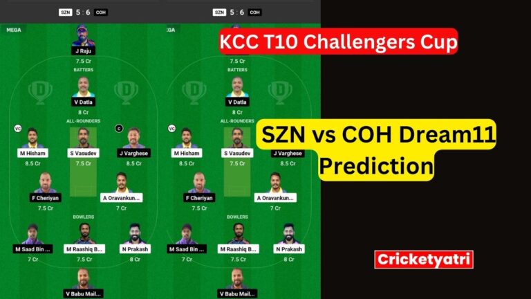 SZN vs COH Dream11