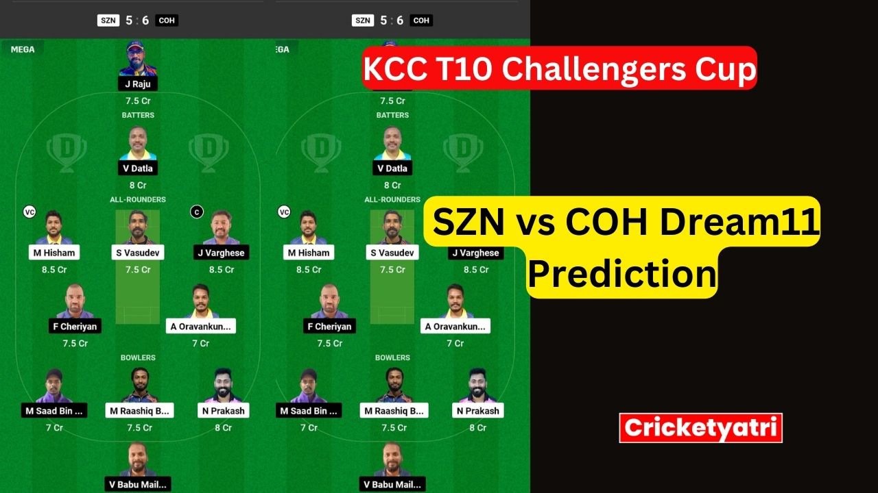 SZN vs COH Dream11