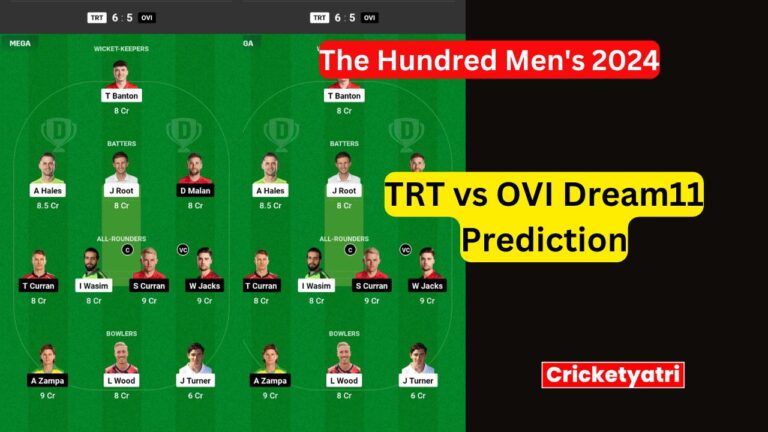 TRT vs OVI Dream11