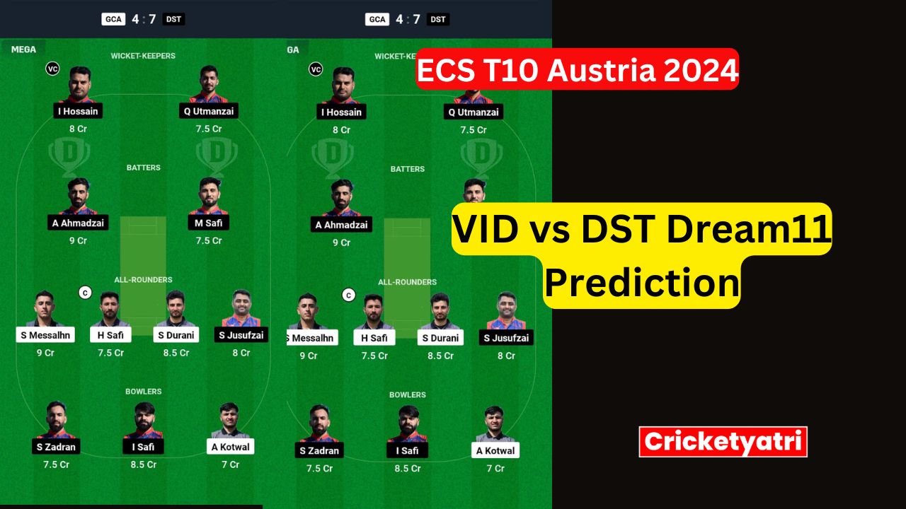 VID vs DST Dream11