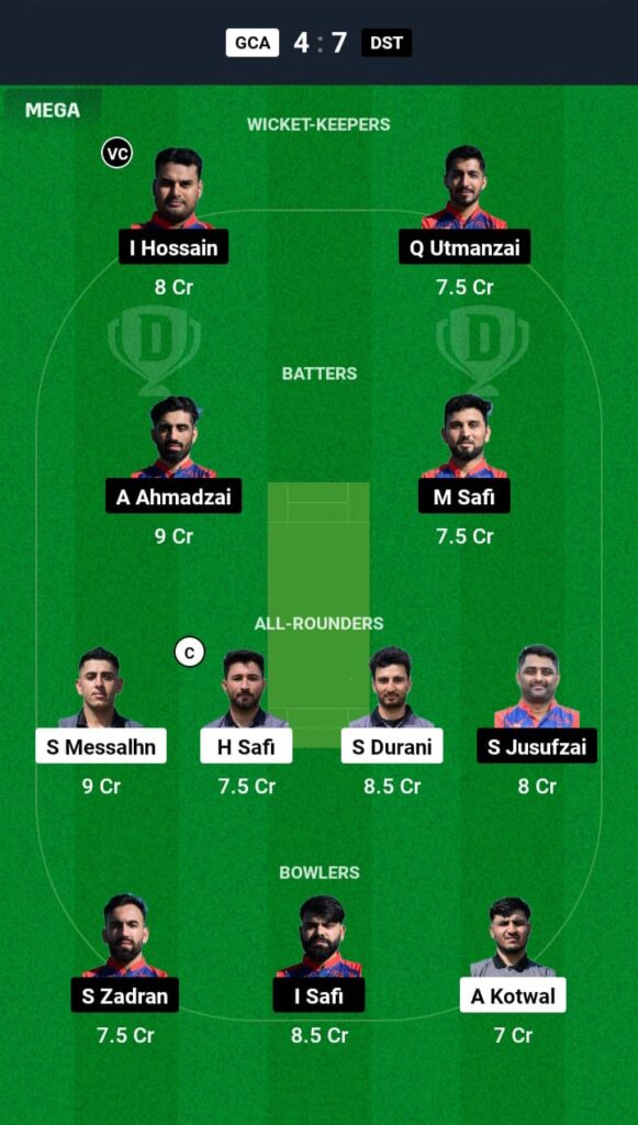 VID vs DST Dream11