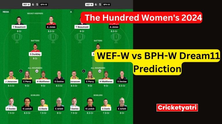 WEF-W vs BPH-W Dream11