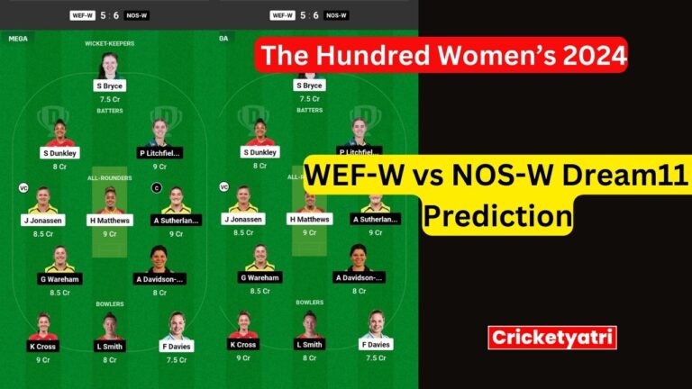 WEF-W vs NOS-W Dream11