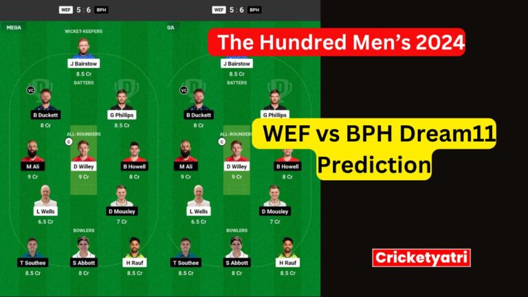 WEF vs BPH Dream11