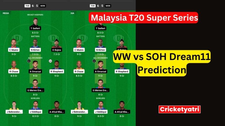 WW vs SOH Dream11