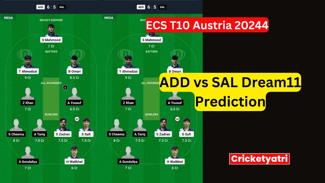 ADD vs SAL Dream11