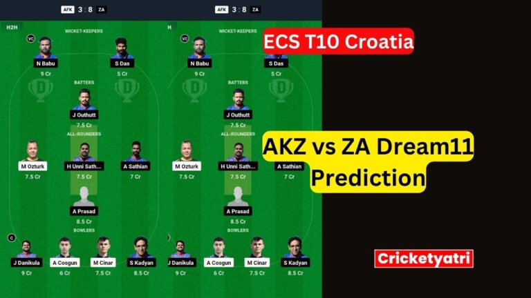 AKZ vs ZA Dream11