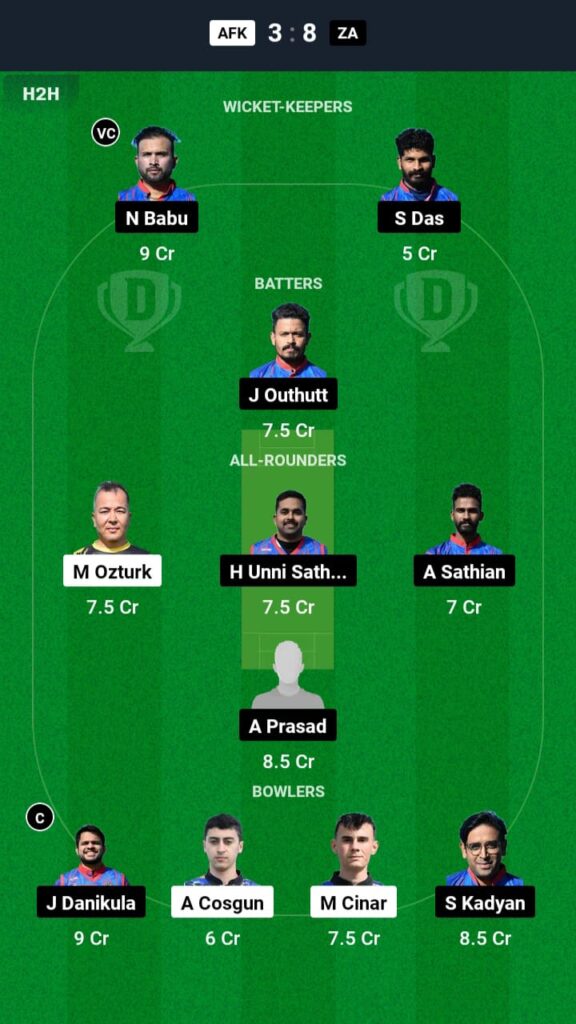 AKZ vs ZA Dream11