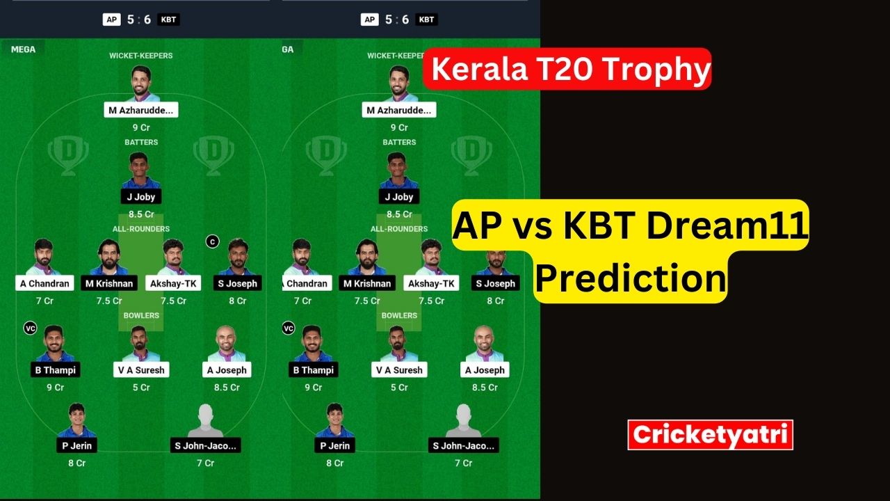 AP vs KBT Dream11