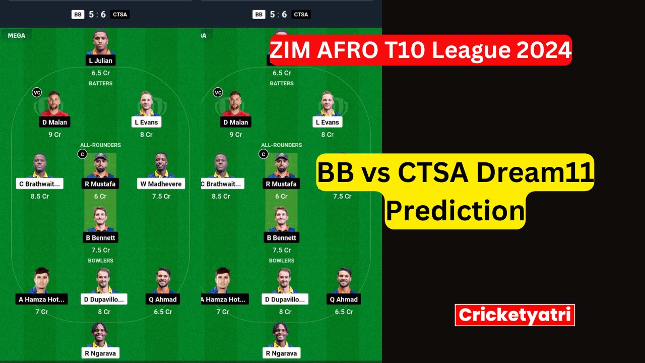 BB vs CTSA Dream11