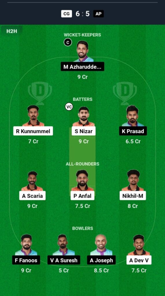 CG vs AP Dream11 