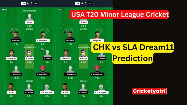 CHK vs SLA Dream11