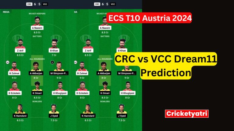 CRC vs VCC Dream11