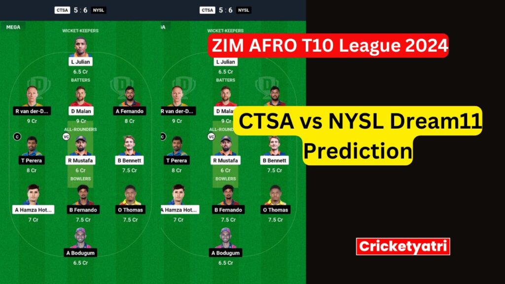 CTSA vs NYSL Dream11