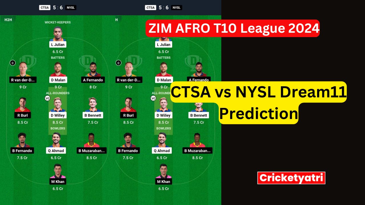 CTSA vs NYSL Dream11